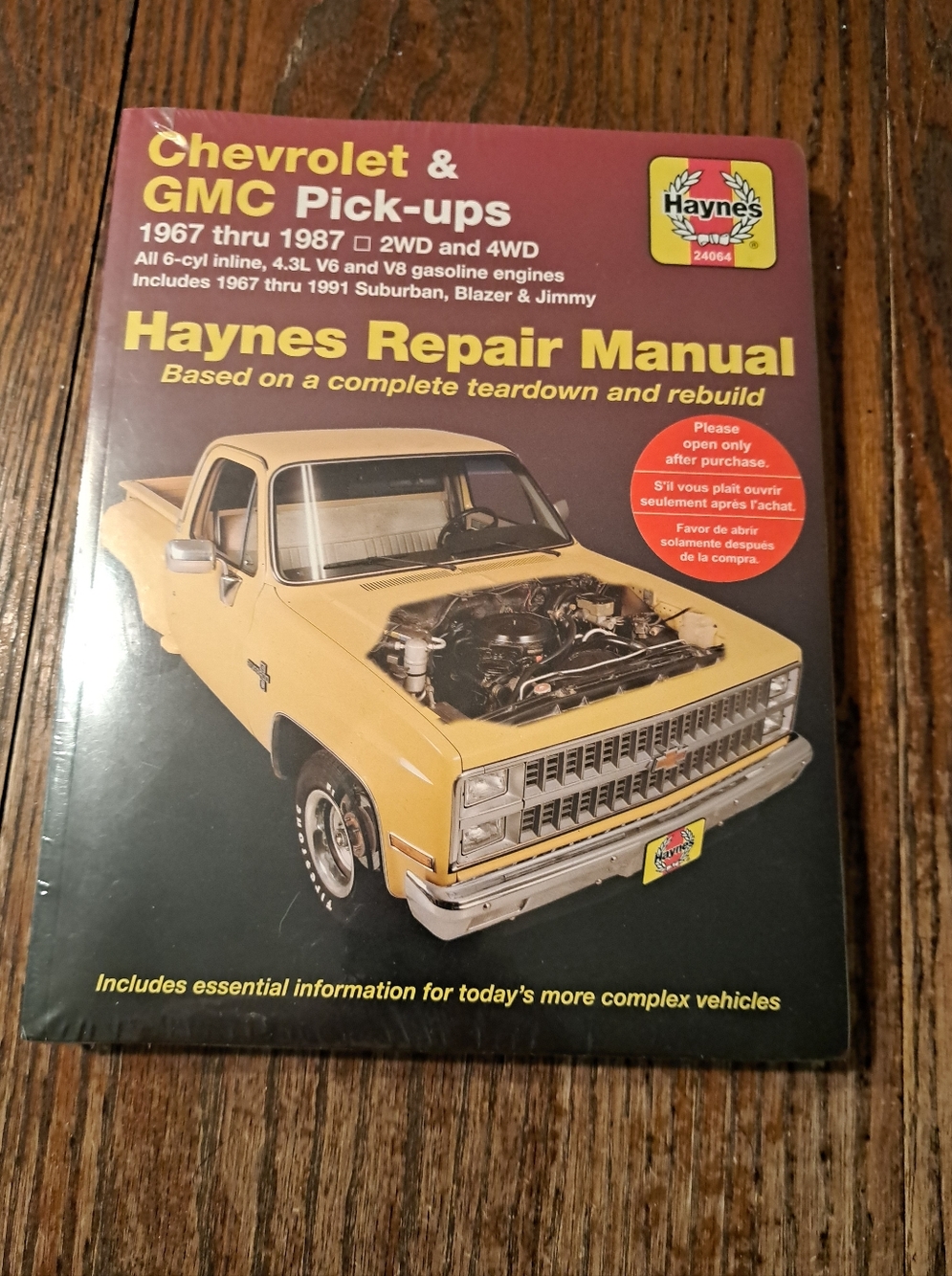 New 1967-1991 Chevrolet GMC Trucks Haynes Repair Manual Mechanic Book